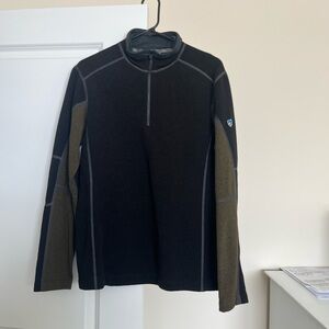 Kuhl Black Zip Up Shirt